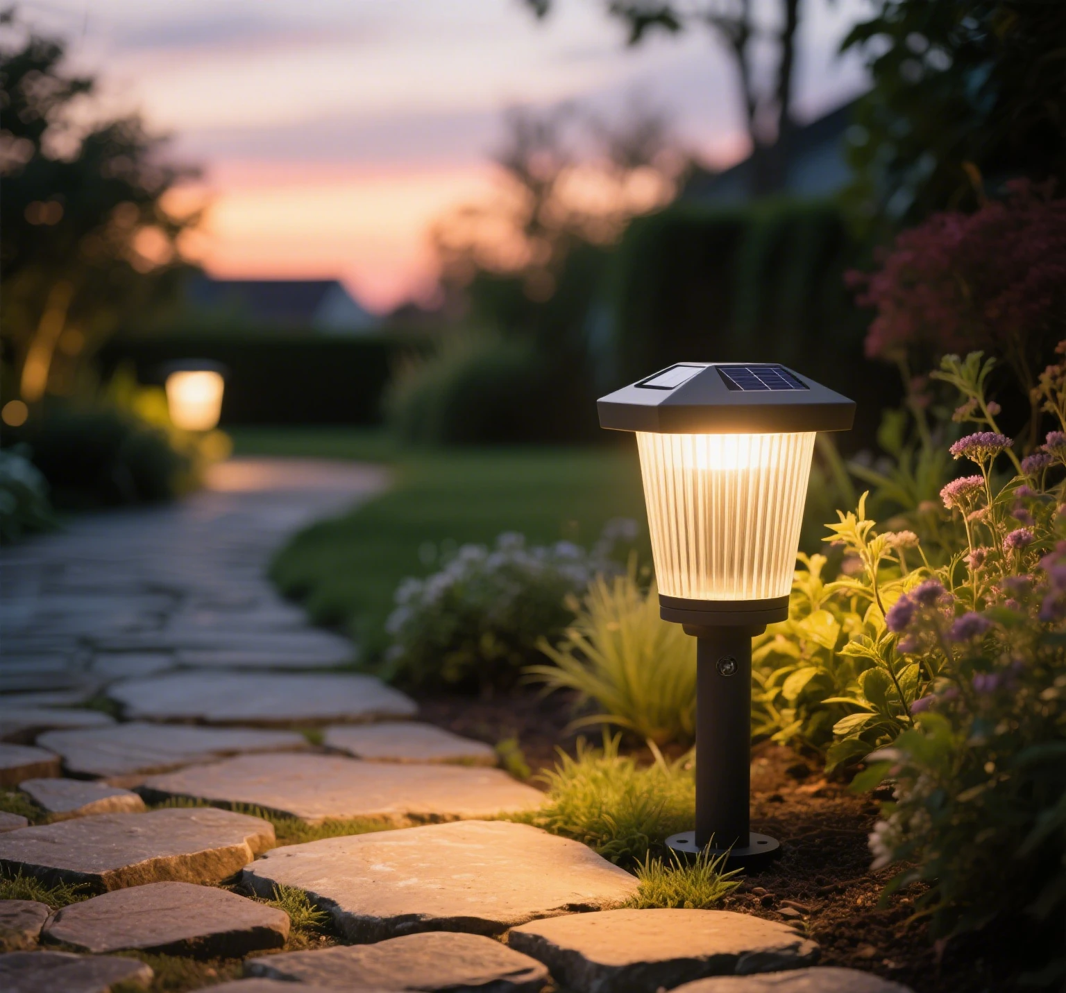 colour changing solar lamp