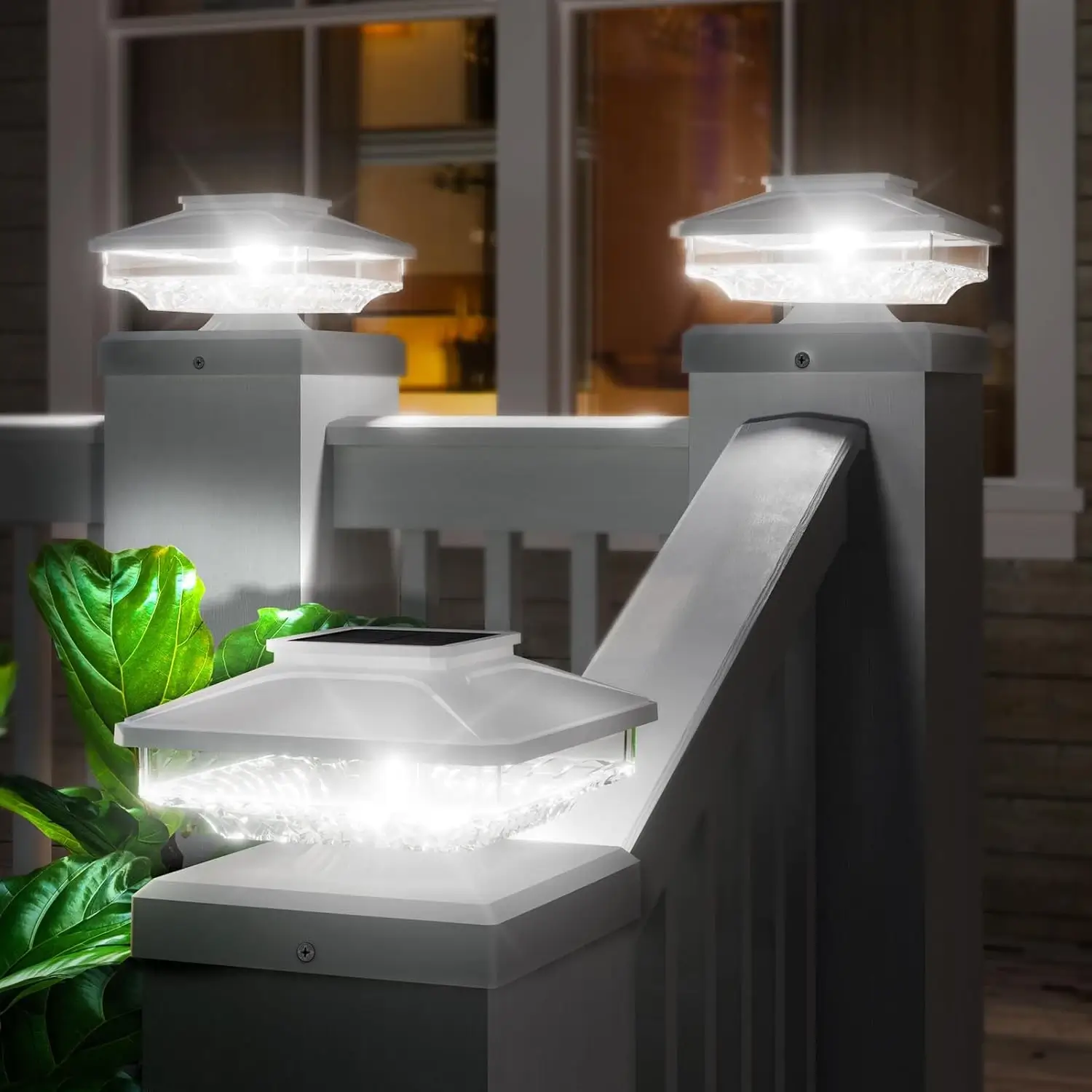 led fence post lights