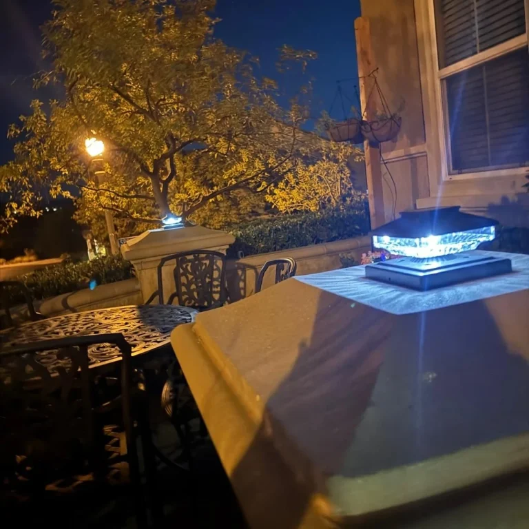 solar lights for fence posts