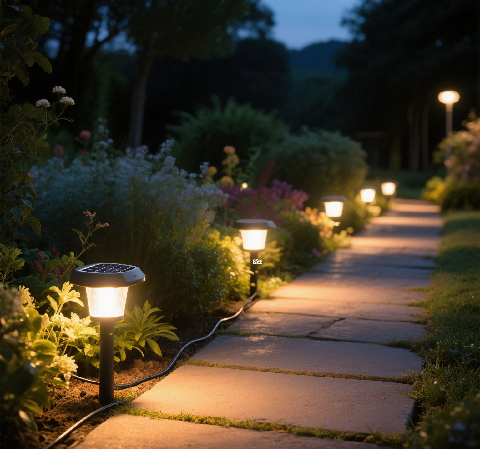 best rated solar walkway lights