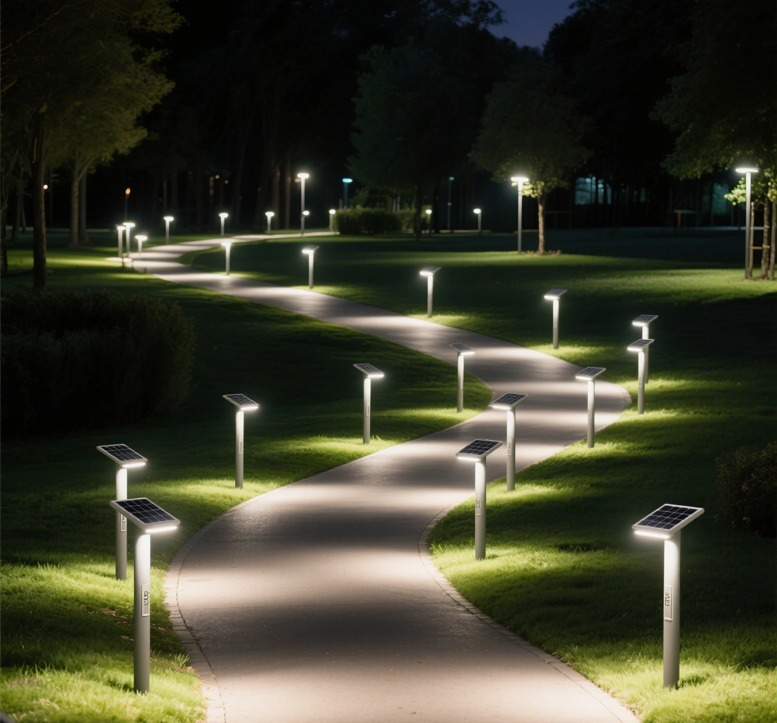 solar changing color lights