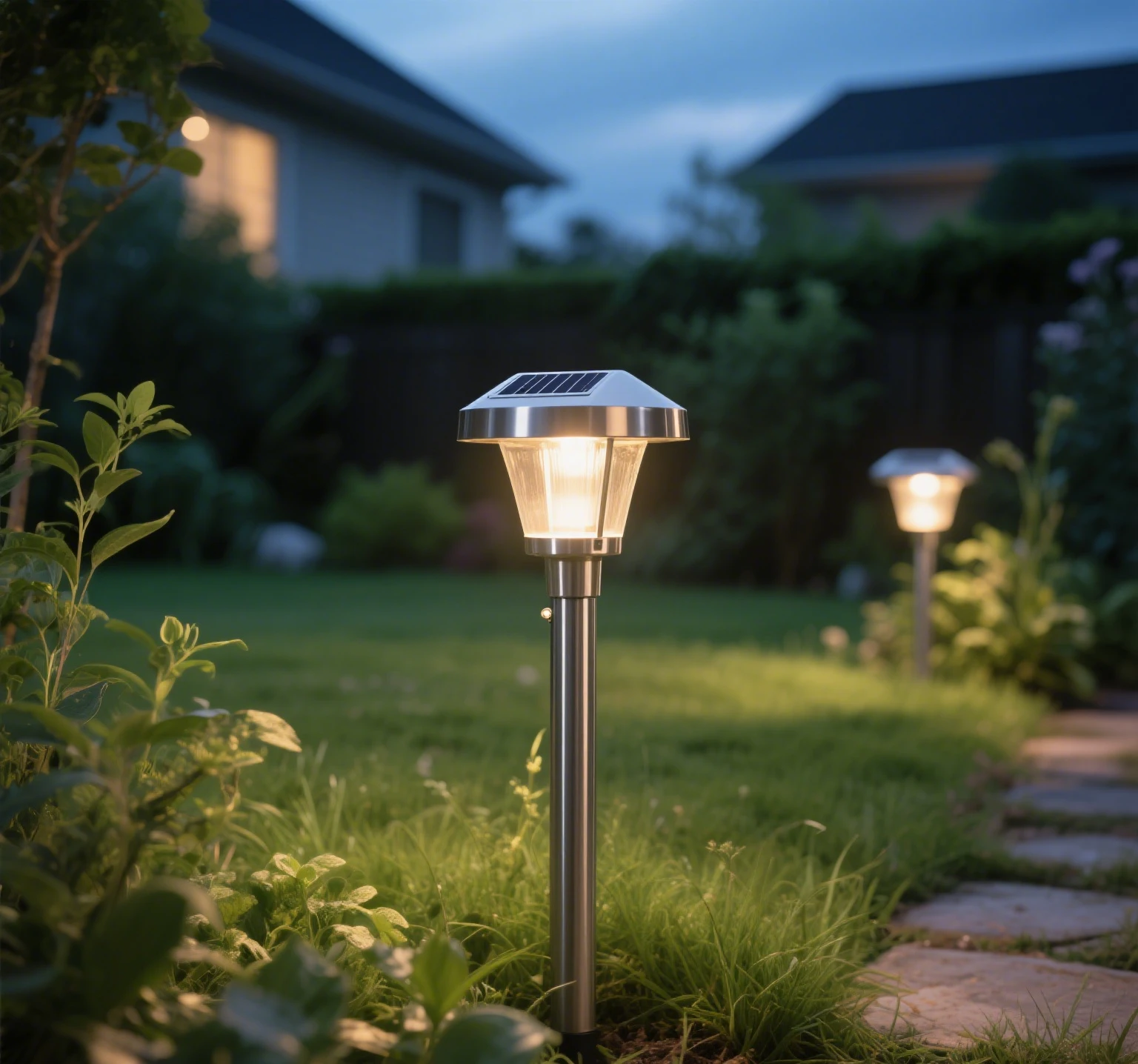 stainless solar light